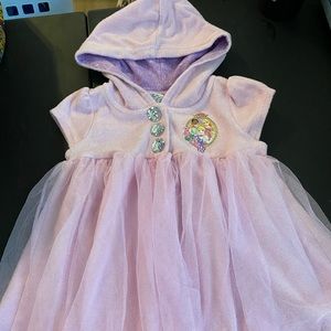 Disney Princess Swim Cover Up, Bling and Tulle, Size 3T